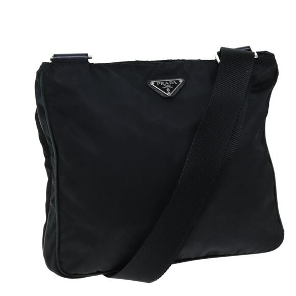PRADA Shoulder Bag Nylon Black - Picture 1 of 13